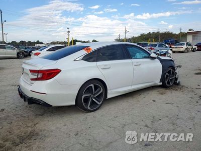 Trzecie zdjęcie samochodu z tyłu: 2019 HONDA ACCORD SPORT VIN:1HGCV1F30KA096782 - miniatura