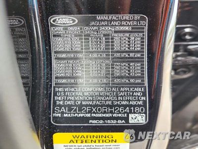 Zdjęcie 13 z 13 samochodu: 2024 LAND ROVER RANGE ROVER EVOQUE DYNAMIC SE VIN:SALZL2FX0RH264180 - miniatura
