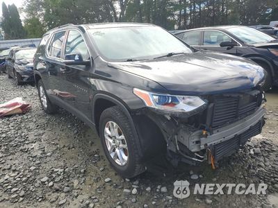 Czwarte zdjęcie samochodu z boku: 2019 CHEVROLET TRAVERSE LT VIN:1GNERGKW2KJ289358 - miniatura