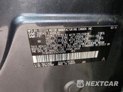 Zdjęcie 13 z 13 samochodu: 2015 TOYOTA RAV4 LIMITED VIN:2T3DFREV1FW246956 - miniatura