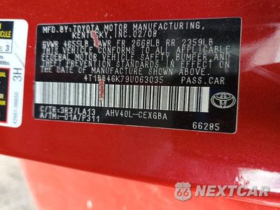 Zdjęcie 12 z 12 samochodu: 2009 TOYOTA CAMRY HYBRID VIN:4T1BB46K79U063035 - miniatura