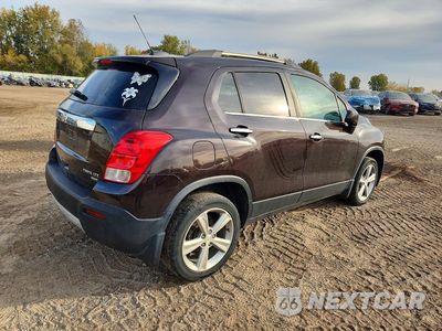 Trzecie zdjęcie samochodu z tyłu: 2015 CHEVROLET TRAX LTZ VIN:KL7CJTSB4FB070119 - miniatura