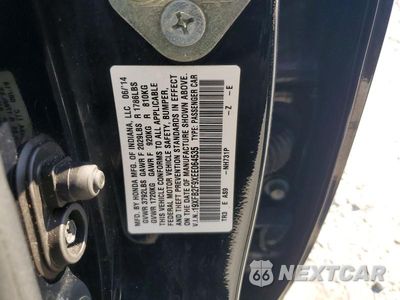 Zdjęcie 12 z 12 samochodu: 2014 HONDA CIVIC EXL VIN:19XFB2F9XEE064535 - miniatura