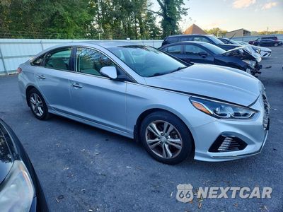 Czwarte zdjęcie samochodu z boku: 2018 HYUNDAI SONATA SEL+ VIN:5NPE34AF3JH716936 - miniatura