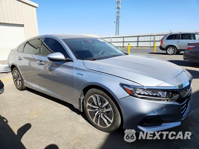 Czwarte zdjęcie samochodu z boku: 2021 HONDA ACCORD HYBRID VIN:1HGCV3F15MA012842 - miniatura