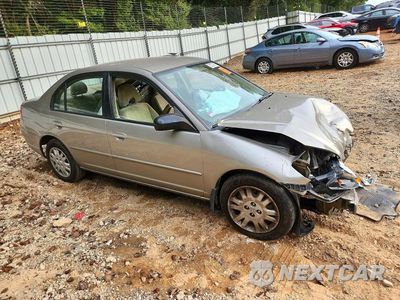 Czwarte zdjęcie samochodu z boku: 2005 HONDA CIVIC LX VIN:2HGES16535H605725 - miniatura