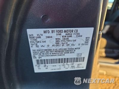 Zdjęcie 12 z 12 samochodu: 2010 FORD ESCAPE XLT VIN:1FMCU9DG8AKC94035 - miniatura