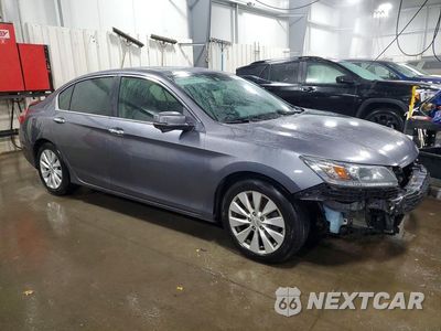 Czwarte zdjęcie samochodu z boku: 2014 HONDA ACCORD EXL VIN:1HGCR2F83EA074009 - miniatura