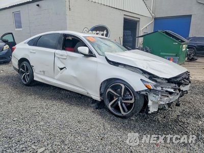 Czwarte zdjęcie samochodu z boku: 2019 HONDA ACCORD SPORT VIN:1HGCV2F39KA034836 - miniatura