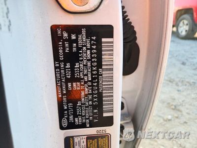 Zdjęcie 12 z 12 samochodu: 2019 KIA OPTIMA EX VIN:5XXGU4L16KG339474 - miniatura