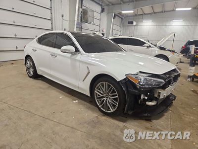 Czwarte zdjęcie samochodu z boku: 2021 GENESIS G70 ELITE VIN:KMTG34LA3MU075731 - miniatura