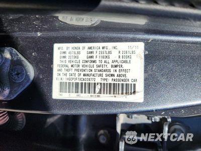 Zdjęcie 12 z 12 samochodu: 2012 HONDA ACCORD EX VIN:1HGCP3F7XCA009772 - miniatura