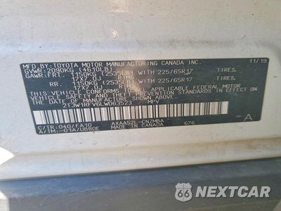 Zdjęcie 13 z 13 samochodu: 2020 TOYOTA RAV4 XLE VIN:2T3W1RFV6LW063523 - miniatura