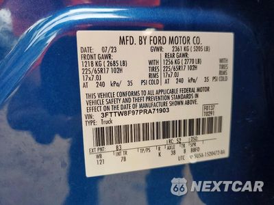 Zdjęcie 12 z 12 samochodu: 2023 FORD MAVERICK XL VIN:3FTTW8F97PRA71903 - miniatura