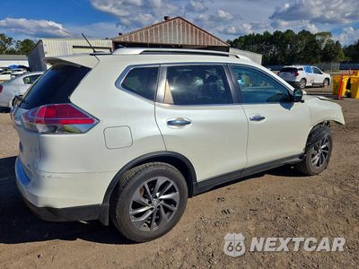 Trzecie zdjęcie samochodu z tyłu: 2016 NISSAN ROGUE SL VIN:5N1AT2MT8GC897729 - miniatura