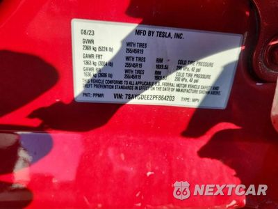 Zdjęcie 12 z 12 samochodu: 2023 TESLA MODEL Y VIN:7SAYGDEE2PF864203 - miniatura