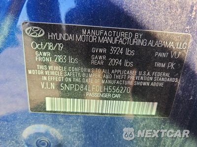 Zdjęcie 12 z 12 samochodu: 2020 HYUNDAI ELANTRA SEL VIN:5NPD84LF0LH556270 - miniatura