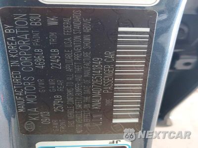 Zdjęcie 13 z 13 samochodu: 2014 KIA CADENZA LIMITED VIN:KNALN4D72E5141849 - miniatura