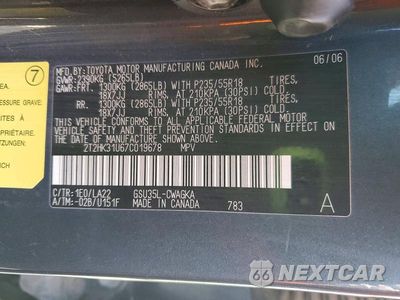 Zdjęcie 13 z 13 samochodu: 2007 LEXUS RX 350 VIN:2T2HK31U67C019678 - miniatura