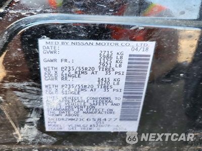 Zdjęcie 13 z 13 samochodu: 2018 NISSAN PATHFINDER SL VIN:5N1DR2MM2JC658477 - miniatura