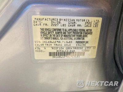 Zdjęcie 13 z 13 samochodu: 2008 NISSAN SENTRA 2.0 VIN:3N1AB61E98L713685 - miniatura