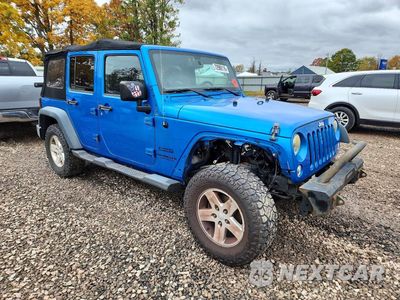 Czwarte zdjęcie samochodu z boku: 2015 JEEP WRANGLER UNLIMITED SPORT VIN:1C4BJWDG3FL729830 - miniatura