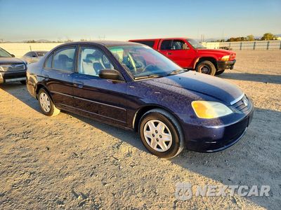 Czwarte zdjęcie samochodu z boku: 2003 HONDA CIVIC LX VIN:2HGES16543H593811 - miniatura