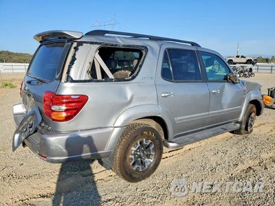 Trzecie zdjęcie samochodu z tyłu: 2002 TOYOTA SEQUOIA LIMITED VIN:5TDBT48A42S136832 - miniatura
