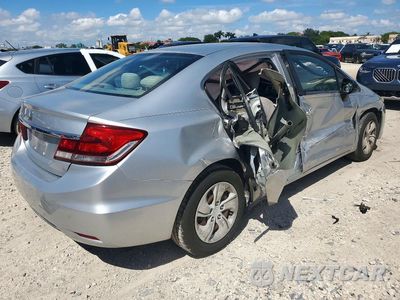 Trzecie zdjęcie samochodu z tyłu: 2013 HONDA CIVIC LX VIN:19XFB2F51DE054777 - miniatura