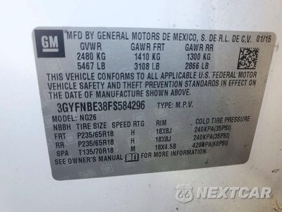 Zdjęcie 14 z 14 samochodu: 2015 CADILLAC SRX LUXURY COLLECTION VIN:3GYFNBE38FS584296 - miniatura