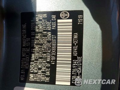 Zdjęcie 12 z 12 samochodu: 2011 TOYOTA CAMRY LE VIN:4T1BF3EK6BU659727 - miniatura