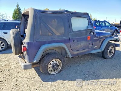 Trzecie zdjęcie samochodu z tyłu: 1999 JEEP WRANGLER VIN:1J4FY29P7XP447158 - miniatura