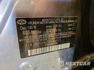 Zdjęcie 13 z 13 samochodu: 2019 HYUNDAI ELANTRA SE VIN:5NPD74LF7KH444373 - miniatura