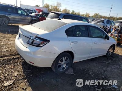 Trzecie zdjęcie samochodu z tyłu: 2015 HONDA CIVIC HYBRID VIN:19XFB4F20FE001430 - miniatura