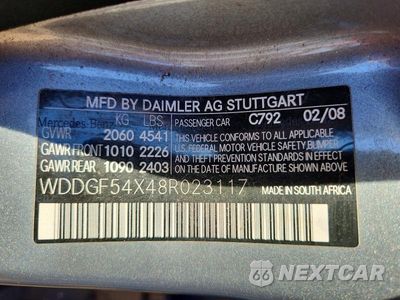 Zdjęcie 13 z 13 samochodu: 2008 MERCEDES-BENZ C 300 VIN:WDDGF54X48R023117 - miniatura