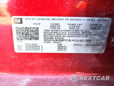 Zdjęcie 12 z 12 samochodu: 2018 CHEVROLET SILVERADO K1500 LT VIN:3GCUKREC8JG348788 - miniatura