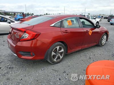 Trzecie zdjęcie samochodu z tyłu: 2019 HONDA CIVIC LX VIN:19XFC2F60KE005749 - miniatura