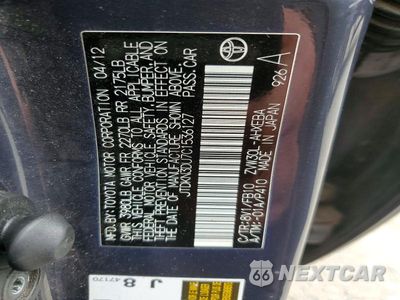 Zdjęcie 13 z 13 samochodu: 2012 TOYOTA PRIUS TWO VIN:JTDKN3DU7C1536127 - miniatura