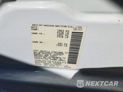 Zdjęcie 12 z 12 samochodu: 2023 NISSAN ALTIMA SL VIN:1N4BL4EV7PN319121 - miniatura