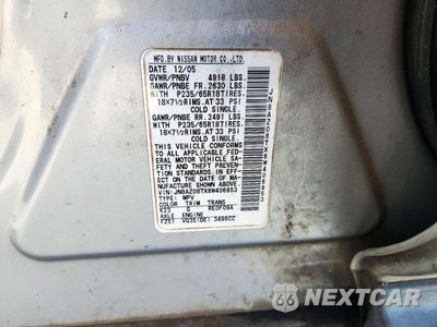 Zdjęcie 12 z 12 samochodu: 2006 NISSAN MURANO S VIN:JN8AZ08TX6W406953 - miniatura