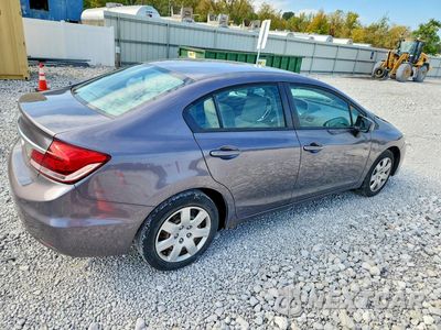 Trzecie zdjęcie samochodu z tyłu: 2015 HONDA CIVIC LX VIN:19XFB2F5XFE091524 - miniatura
