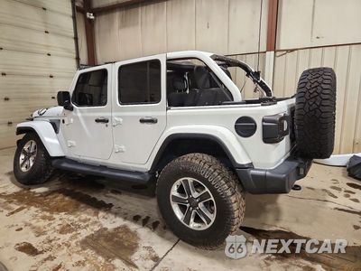 Drugie zdjęcie samochodu z przodu: 2021 JEEP WRANGLER UNLIMITED SAHARA VIN:1C4HJXEN7MW645986 - miniatura
