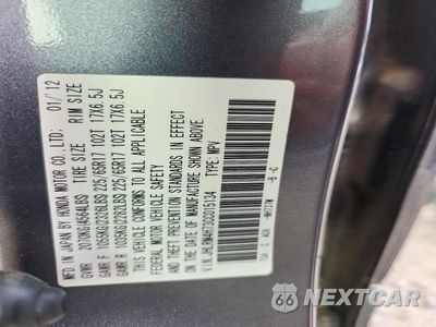 Zdjęcie 13 z 13 samochodu: 2012 HONDA CR-V EXL VIN:JHLRM4H73CC015134 - miniatura