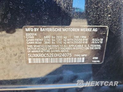 Zdjęcie 13 z 13 samochodu: 2014 BMW X5 XDRIVE35I VIN:5UXKR0C52E0H24075 - miniatura