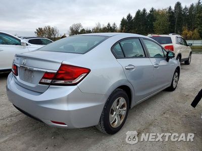 Trzecie zdjęcie samochodu z tyłu: 2013 HONDA CIVIC LX VIN:2HGFB2F53DH551223 - miniatura