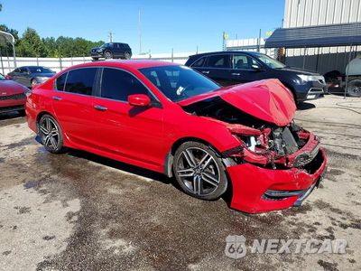 Czwarte zdjęcie samochodu z boku: 2017 HONDA ACCORD SPORT VIN:1HGCR2F59HA205860 - miniatura