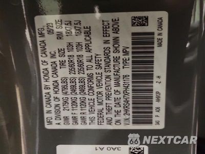Zdjęcie 12 z 12 samochodu: 2023 HONDA CR-V EXL VIN:2HKRS4H7XPH431176 - miniatura