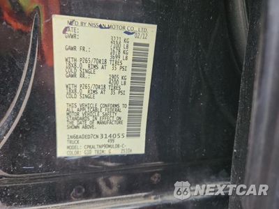 Zdjęcie 12 z 12 samochodu: 2012 NISSAN TITAN SV VIN:1N6BA0ED7CN314055 - miniatura