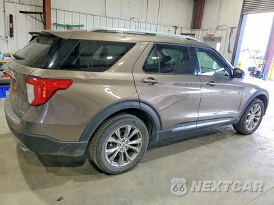 Trzecie zdjęcie samochodu z tyłu: 2021 FORD EXPLORER LIMITED VIN:1FMSK8FH0MGB07931 - miniatura