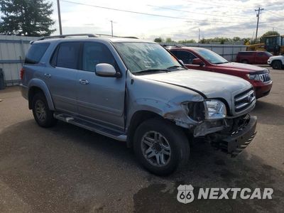 Czwarte zdjęcie samochodu z boku: 2003 TOYOTA SEQUOIA LIMITED VIN:5TDBT48A43S183232 - miniatura